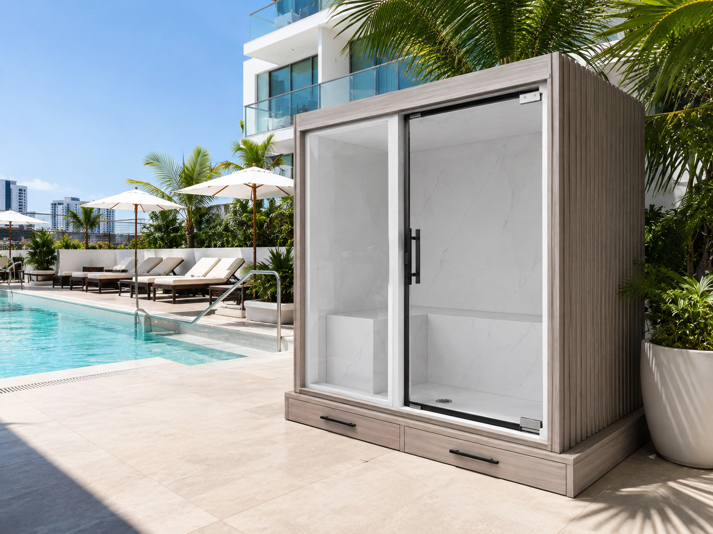 Vista 4 - Outdoor and Indoor 4-Person Steam Room