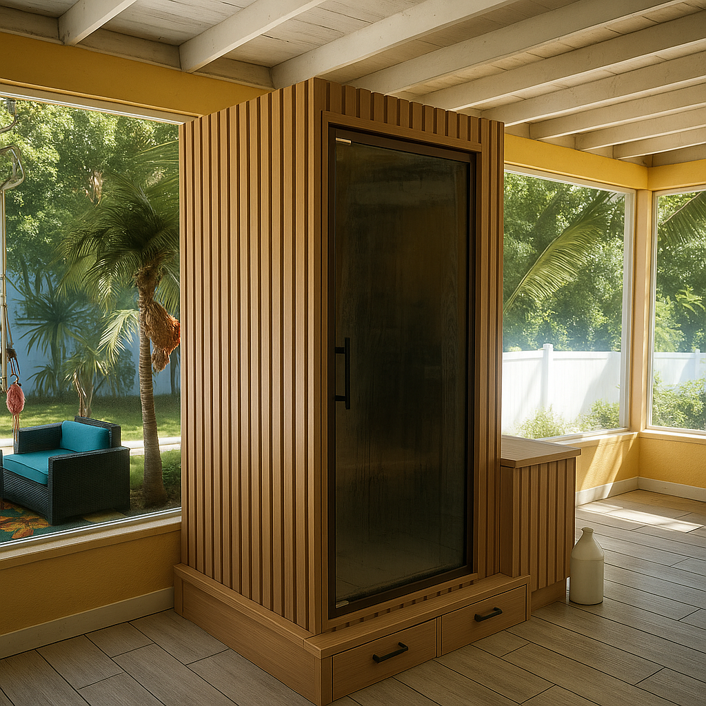 Fly Geyser® - 2 Person Indoor & Outdoor - Steam Sauna Room - Monaco Gray