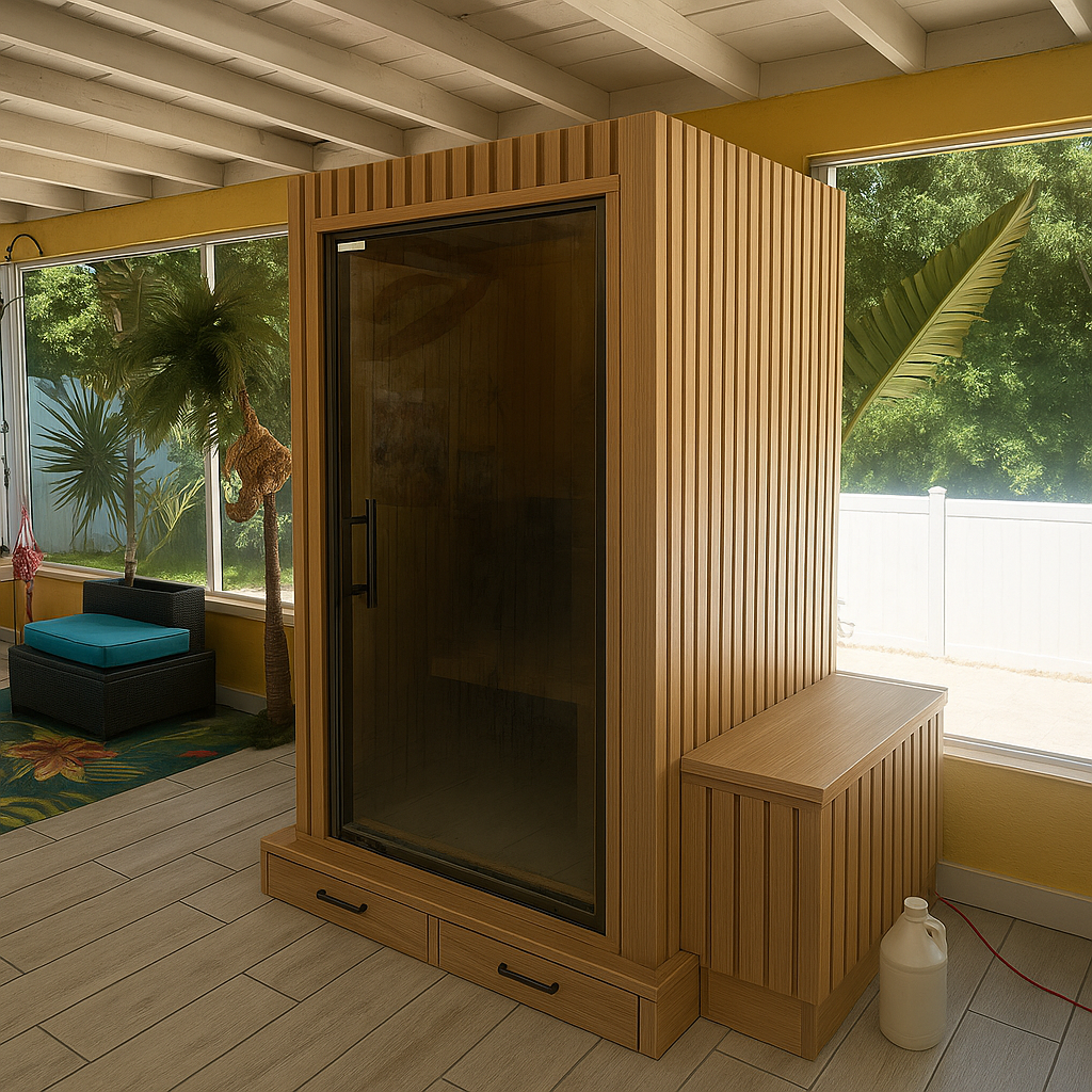 Fly Geyser® - 2 Person Indoor & Outdoor - Steam Sauna Room - Monaco Gray