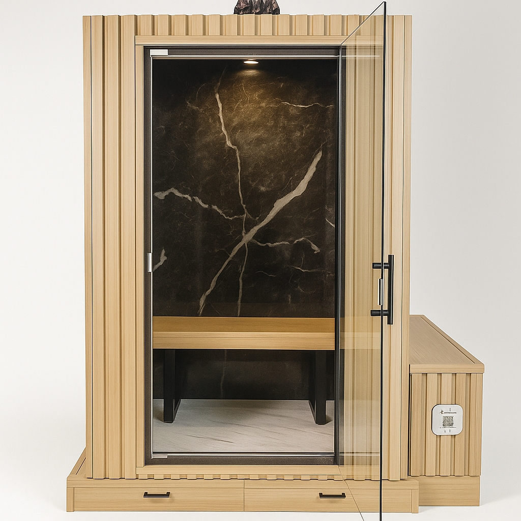 Fly Geyser® - 2 Person Indoor & Outdoor - Steam Sauna Room - Sahara Onyx