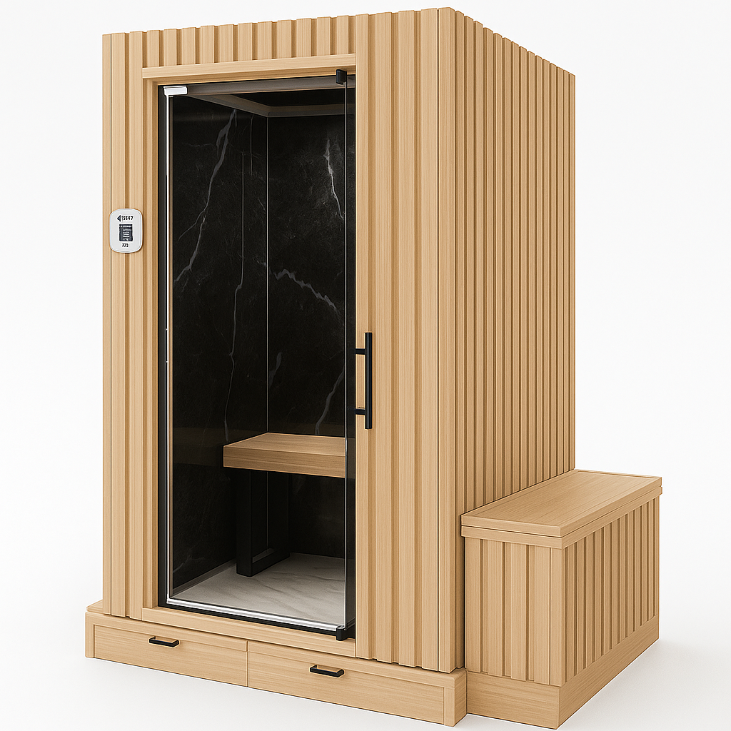 Fly Geyser® - 2 Person Indoor & Outdoor - Steam Sauna Room - Sahara Onyx