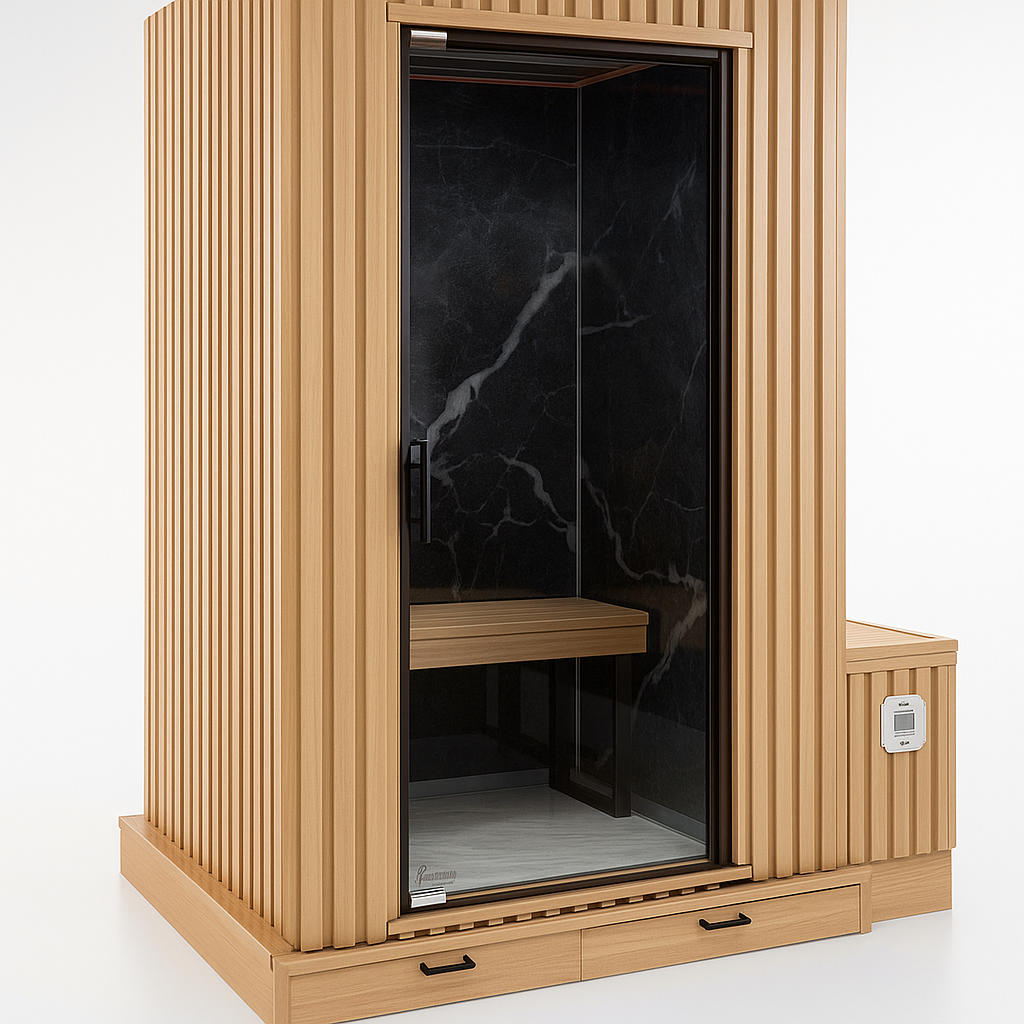 Fly Geyser® - 2 Person Indoor & Outdoor - Steam Sauna Room - Monaco Gray