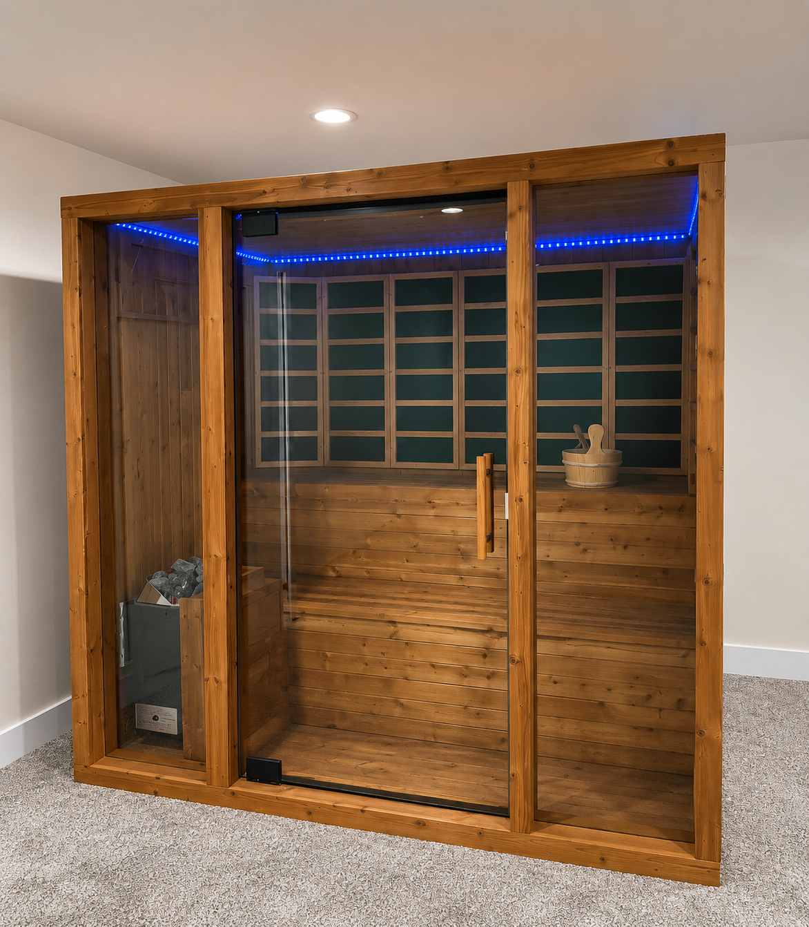 Valera - 3-4 person Indoor & Outdoor Traditional & Infrared Sauna