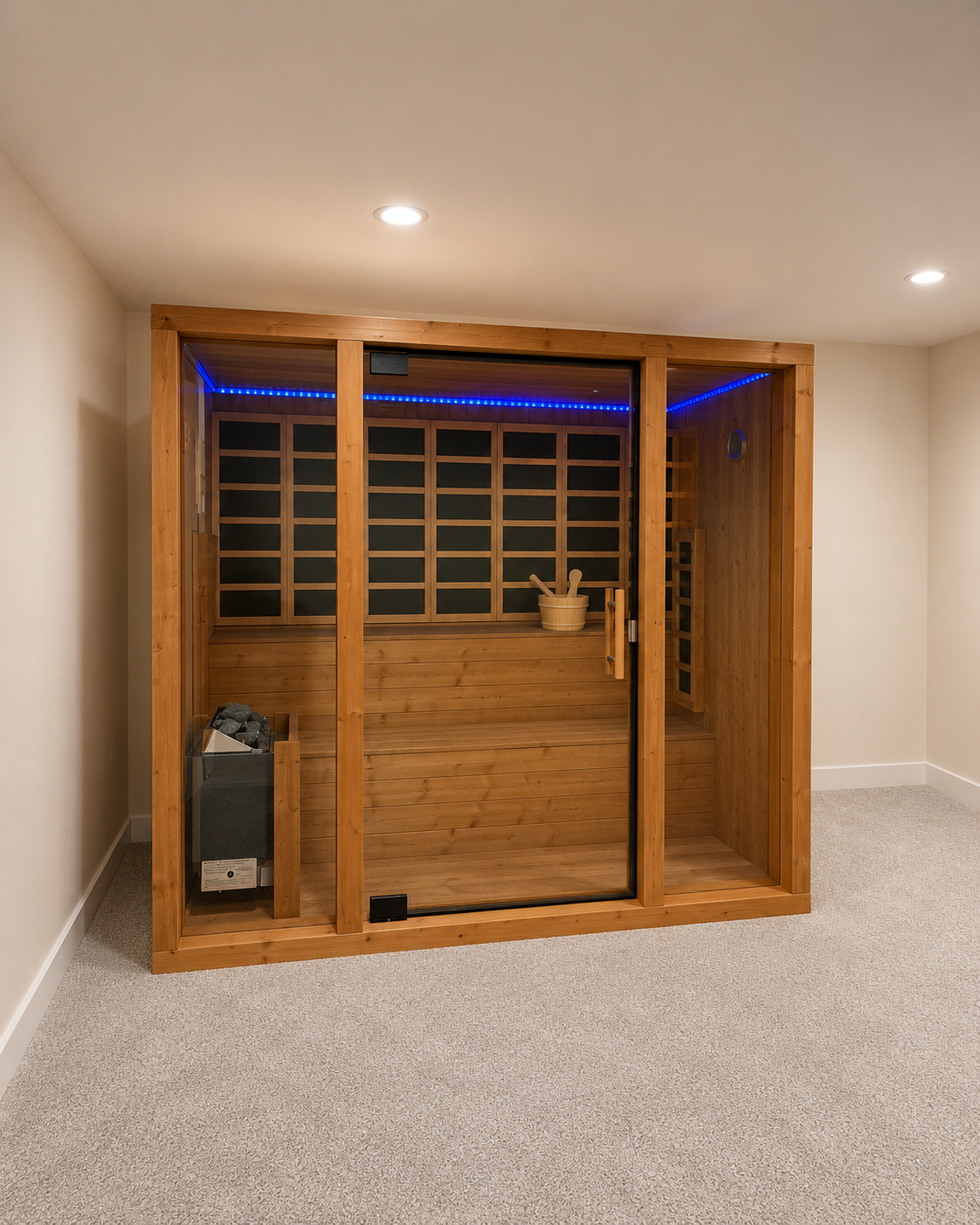 Valera - 3-4 person Indoor & Outdoor Traditional & Infrared Sauna