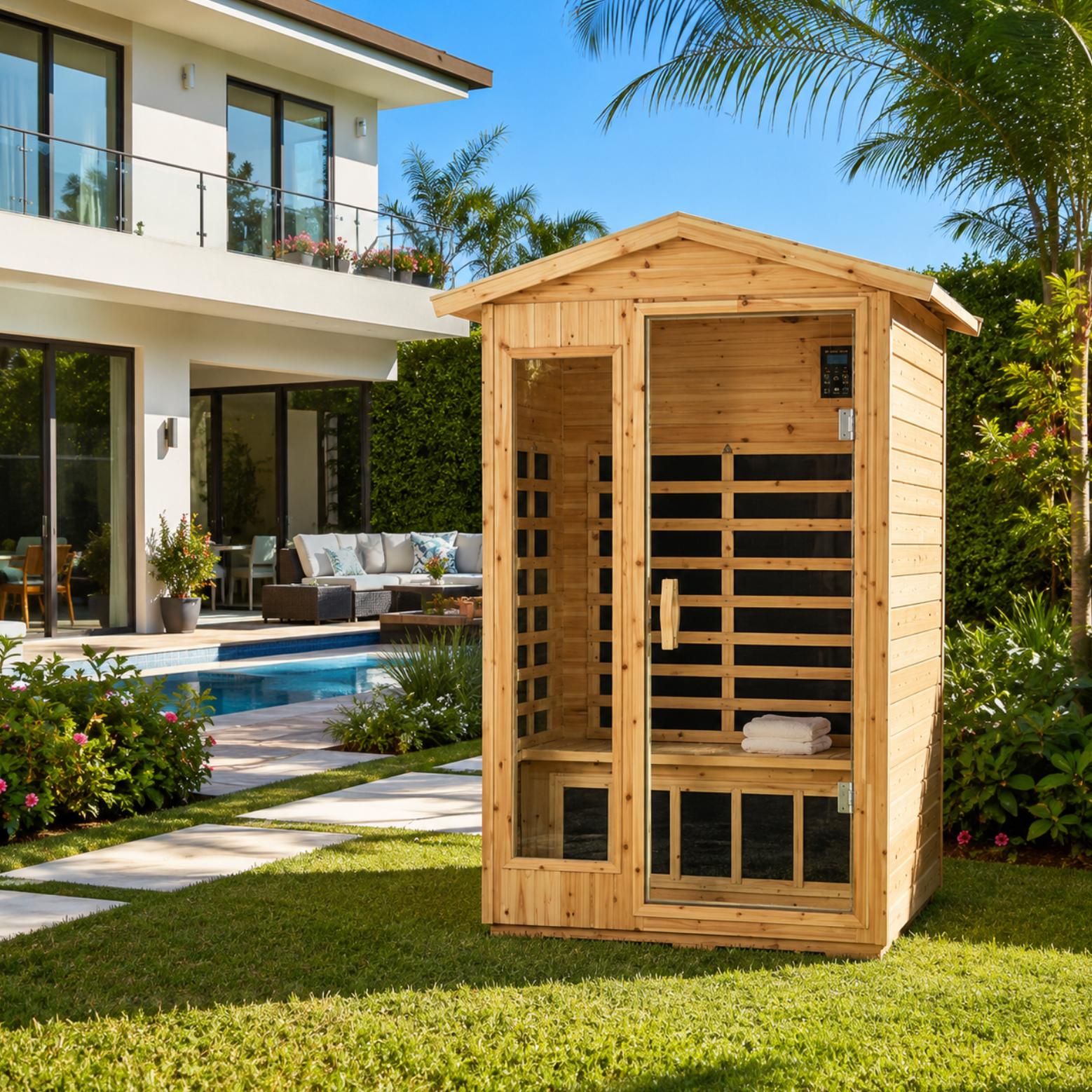 Elu - 1-2 person Outdoor Infrared Sauna