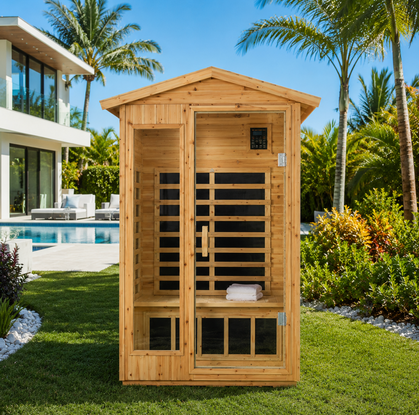Elu - 1-2 person Outdoor Infrared Sauna