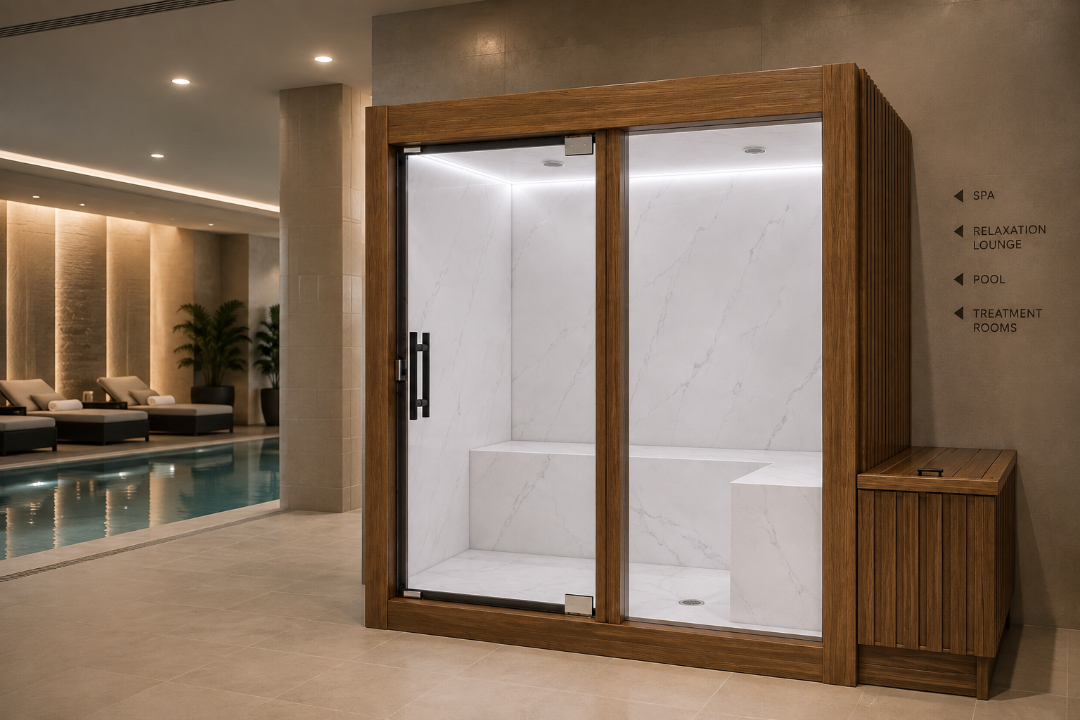 Vista 4 - Outdoor and Indoor 4-Person Steam Room