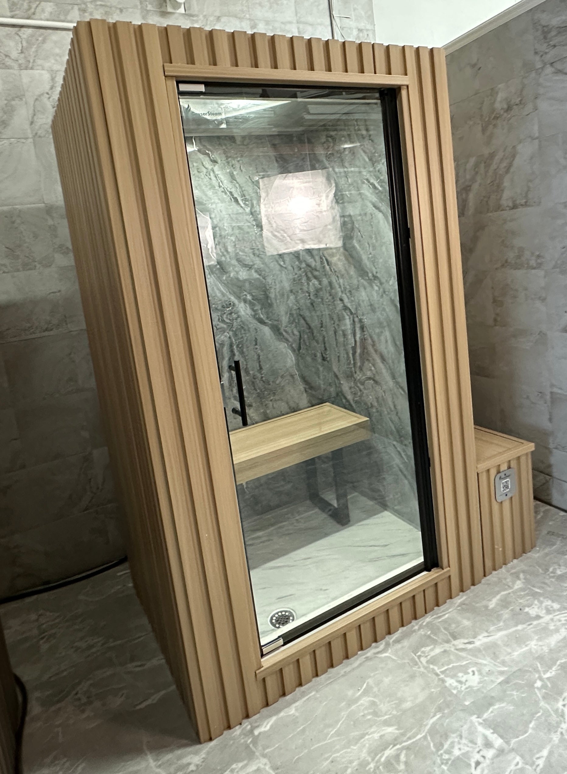 Fly Geyser® - 2 Person Indoor & Outdoor - Steam Sauna Room - Monaco Gray
