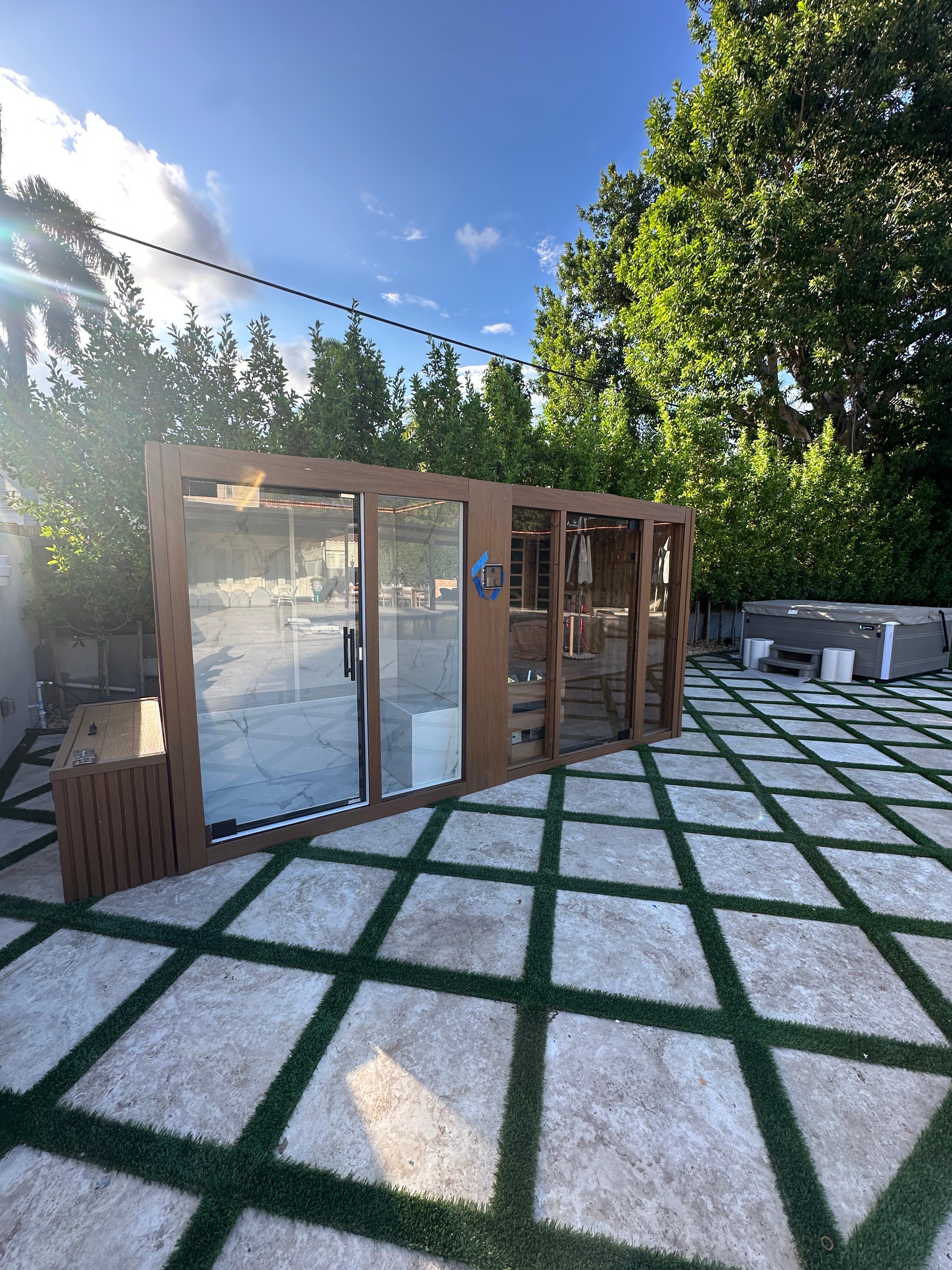 Nova® - Traditional Sauna + Infrared + Steam Room Dual Cabin - 4-6 person - Outdoors / Indoors