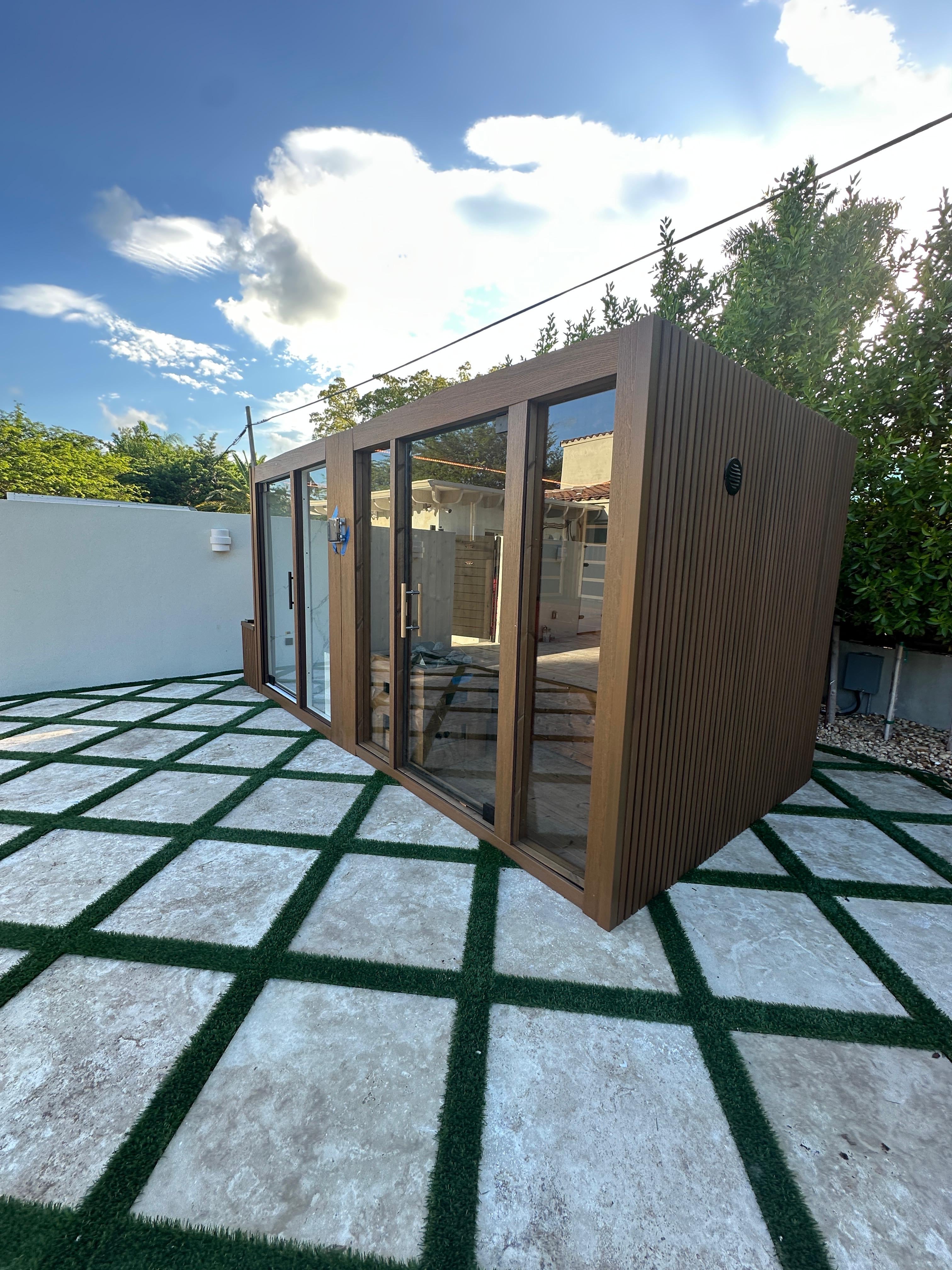 Nova® - Traditional Sauna + Infrared + Steam Room Dual Cabin - 4-6 person - Outdoors / Indoors