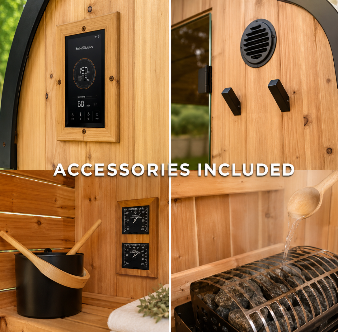 Lulay Large - 4-6 person - Traditional Outdoor Sauna