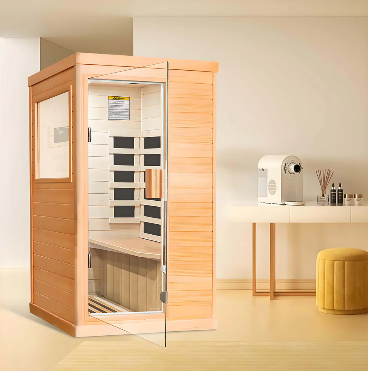 1-Person Indoor Low EMF Far Infrared Sauna