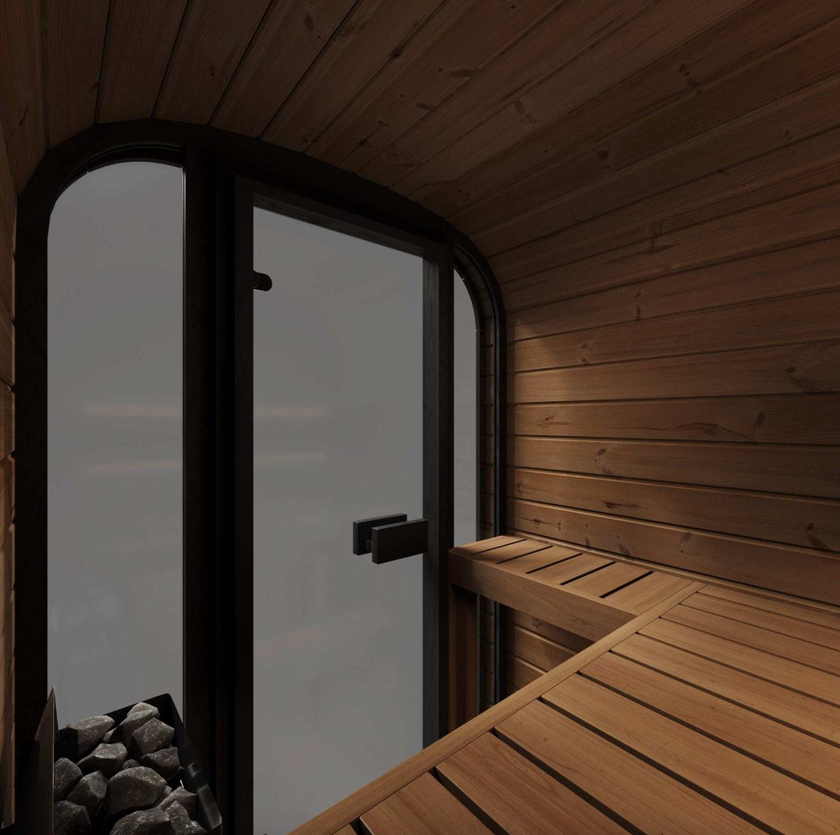 SaunaLife Model CL3G - 2-person Outdoor Traditional Sauna