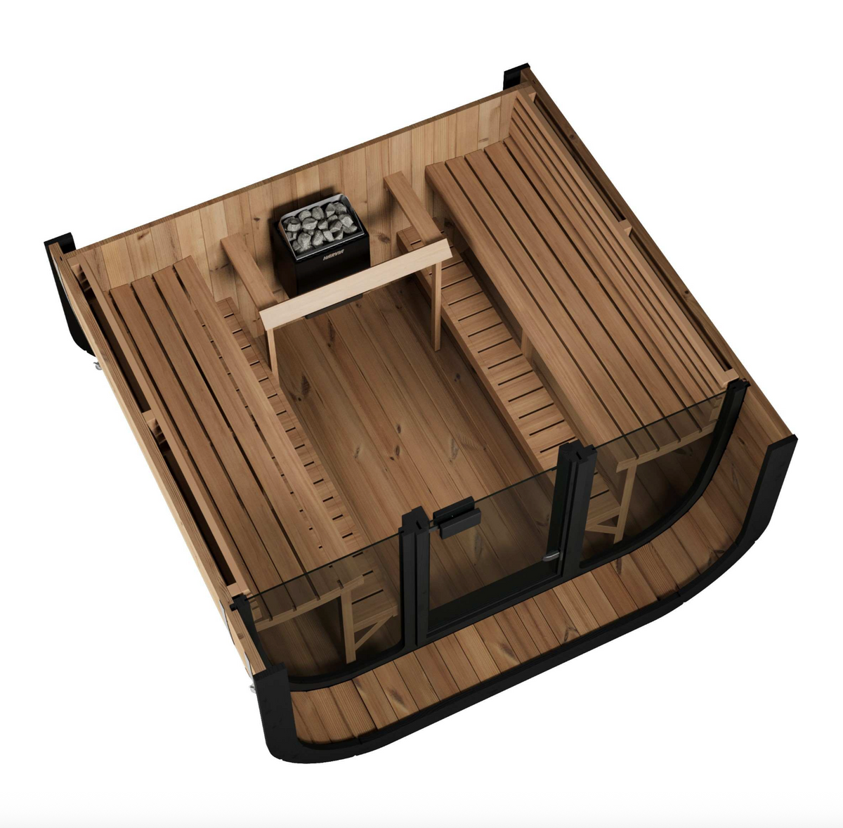 SaunaLife Model CL7G - 6-person Outdoor Traditional Sauna