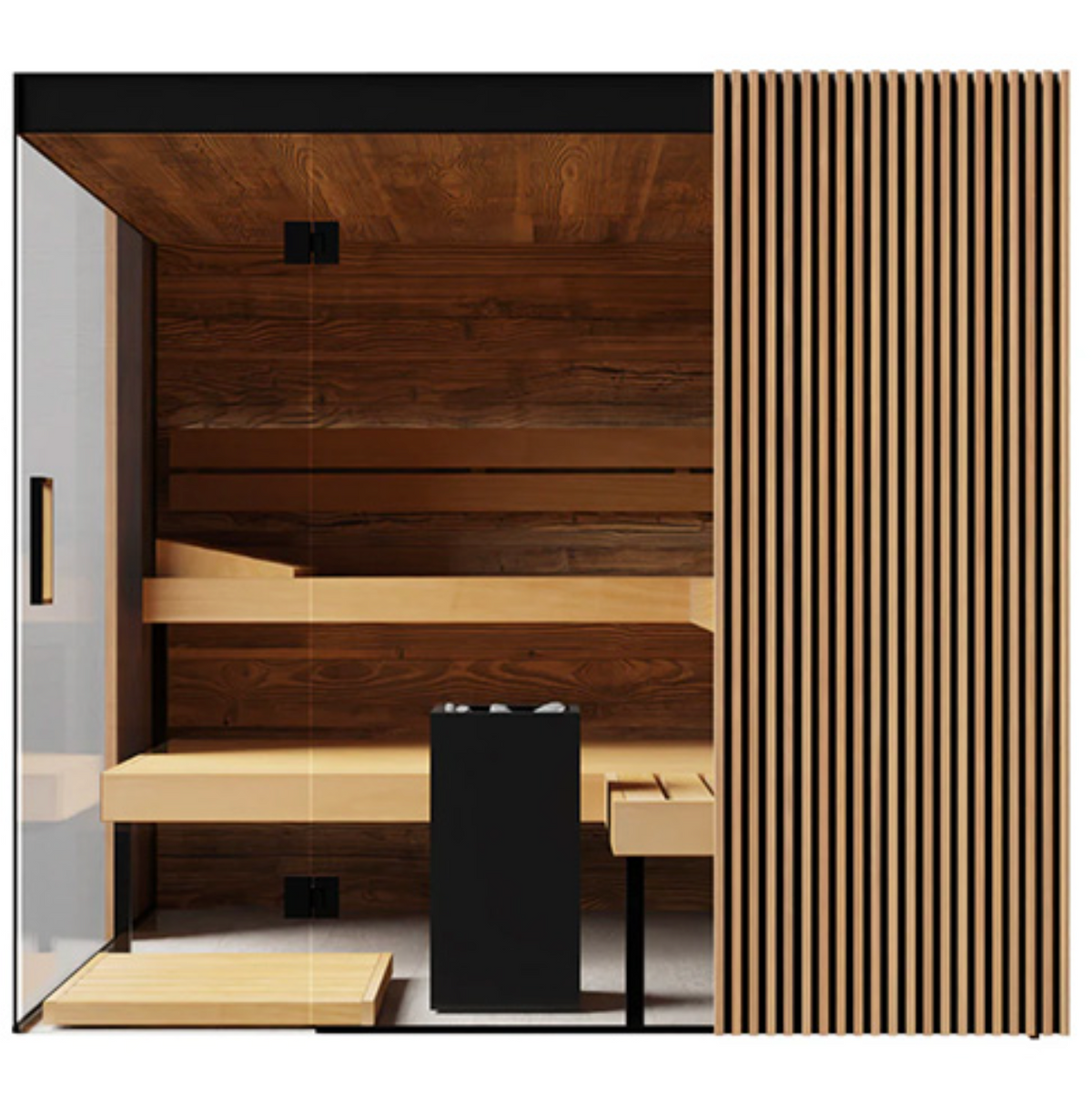 ThermaSol Aalto Sauna Cabin - Indoor 4 person Traditional Sauna