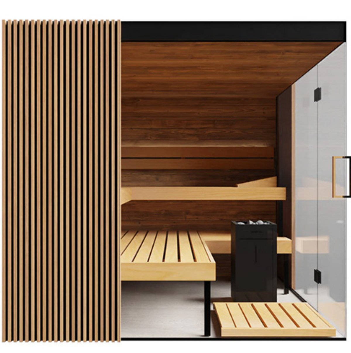ThermaSol Aalto Sauna Cabin - Indoor 4 person Traditional Sauna