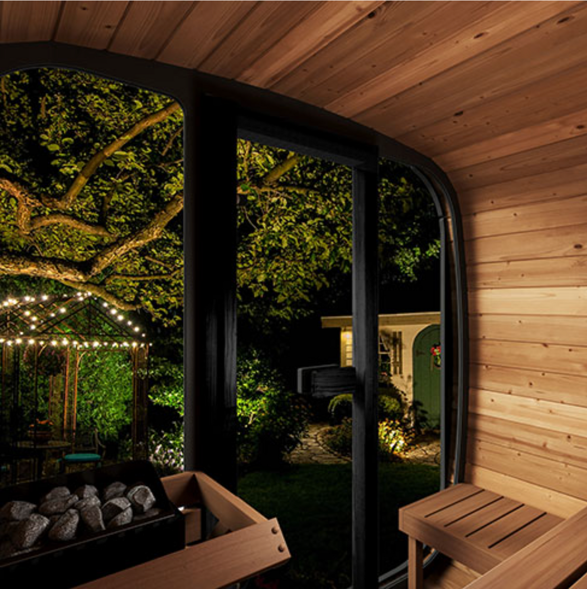 SaunaLife Model CL5G - 4-person Outdoor Traditional Sauna