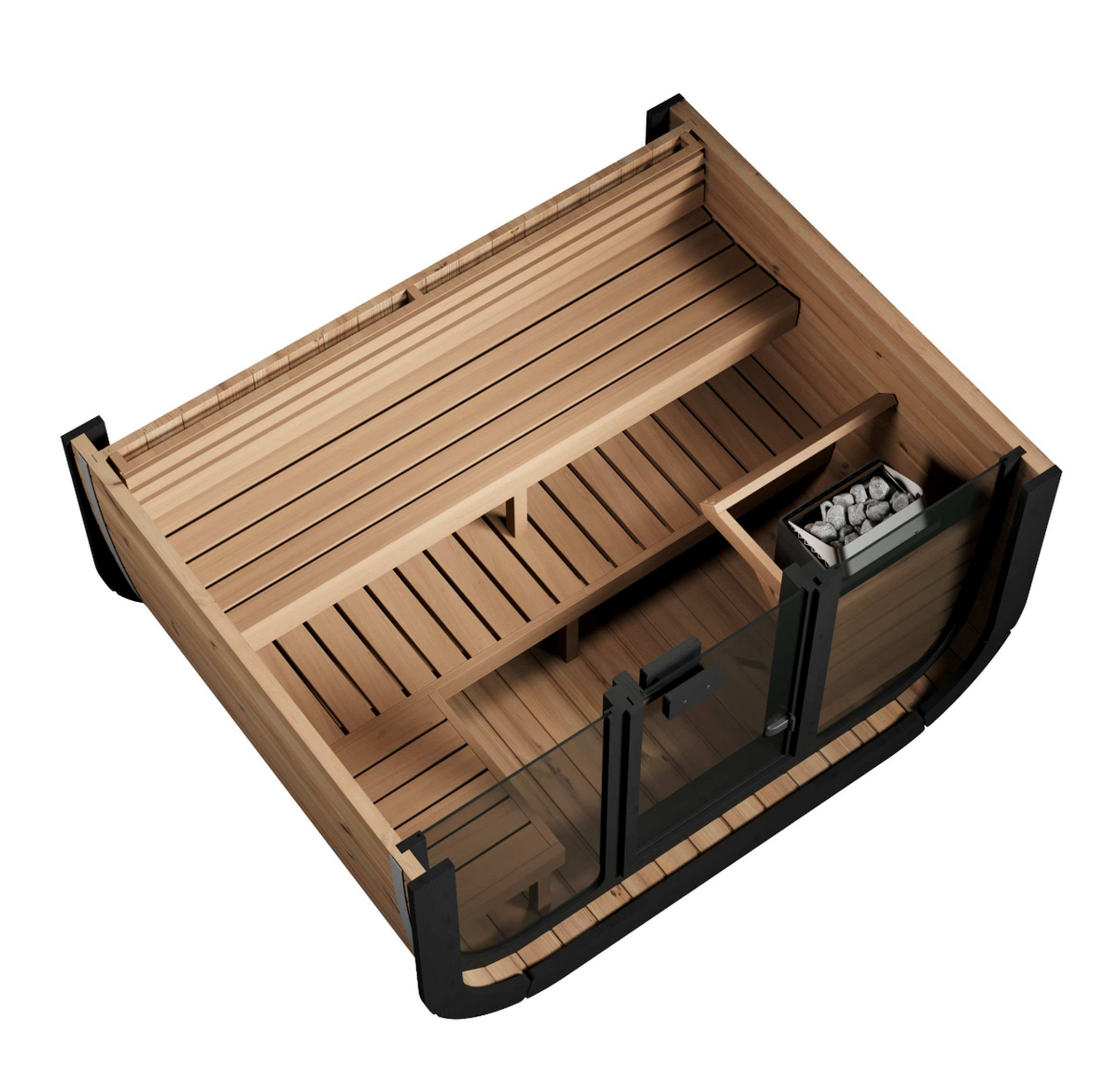 SaunaLife Model CL5G - 4-person Outdoor Traditional Sauna