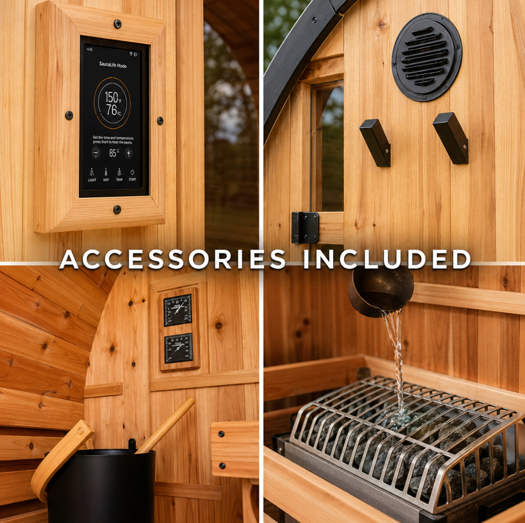 Barlina - 4-6 person Traditional Outdoor Sauna