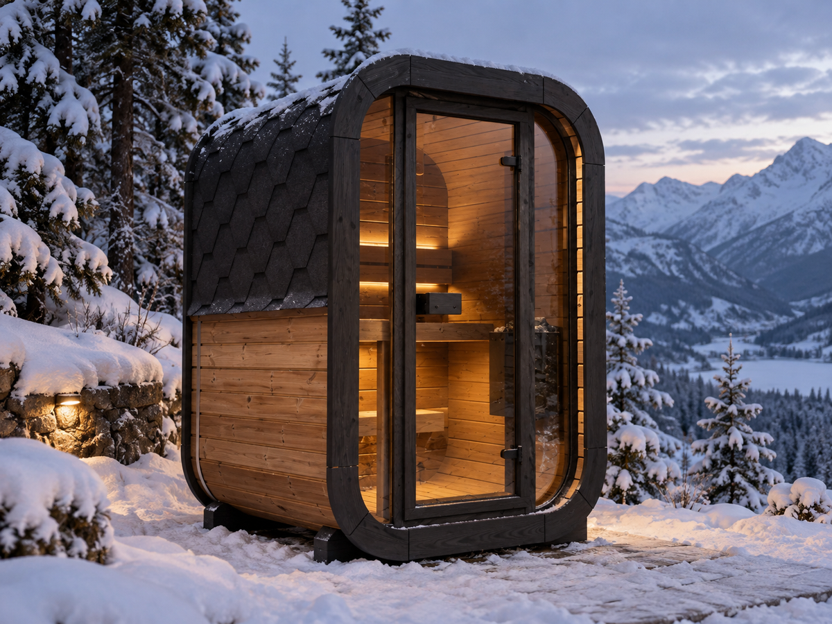 SaunaLife Model CL3G - 2-person Outdoor Traditional Sauna