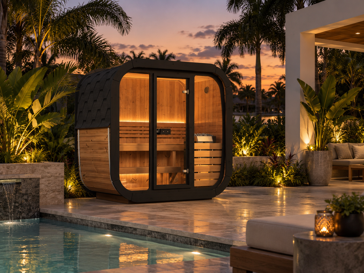 SaunaLife Model CL4G - 3-person Outdoor Traditional Sauna