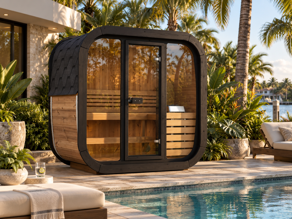 SaunaLife Model CL4G - 3-person Outdoor Traditional Sauna
