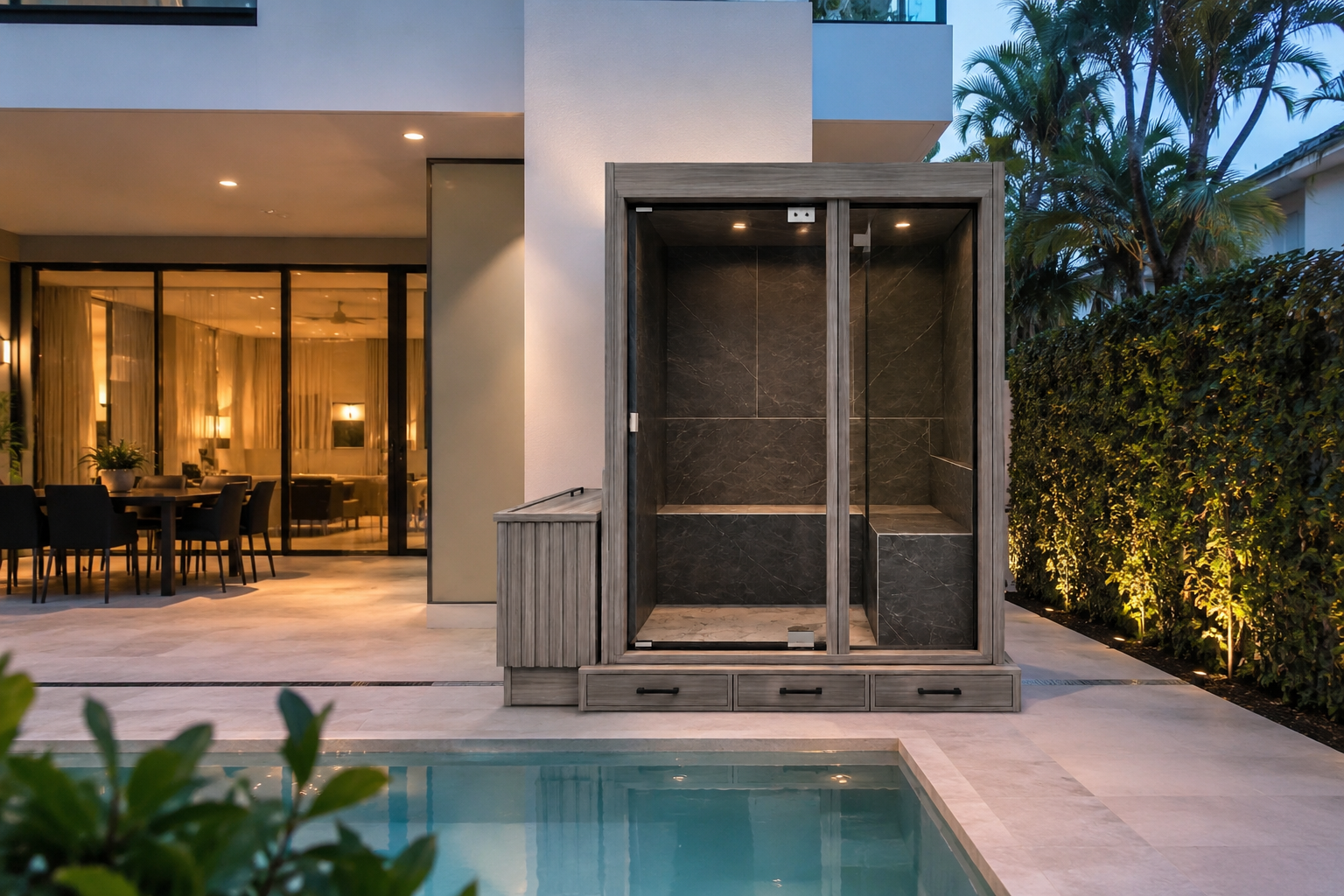Vista 4 - Outdoor and Indoor 4-Person Steam Room