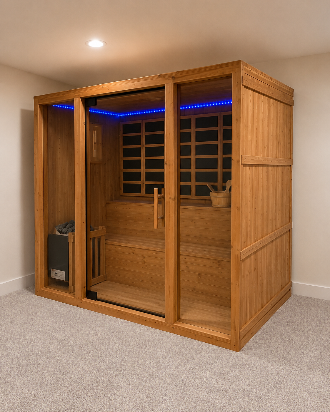 Valera - 3-4 person Indoor & Outdoor Traditional & Infrared Sauna