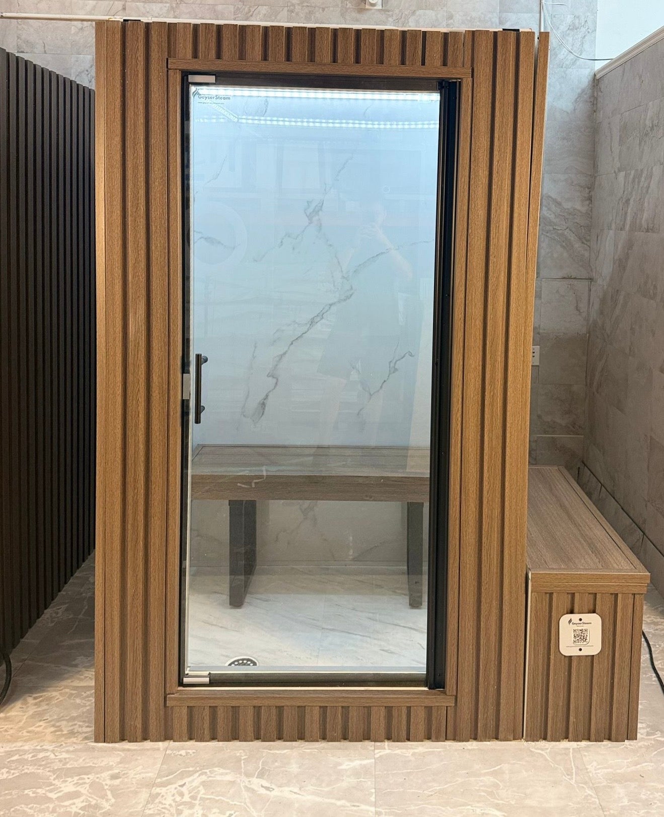 Fly Geyser® - 2 Person Indoor & Outdoor - Steam Sauna Room - Monaco Gray