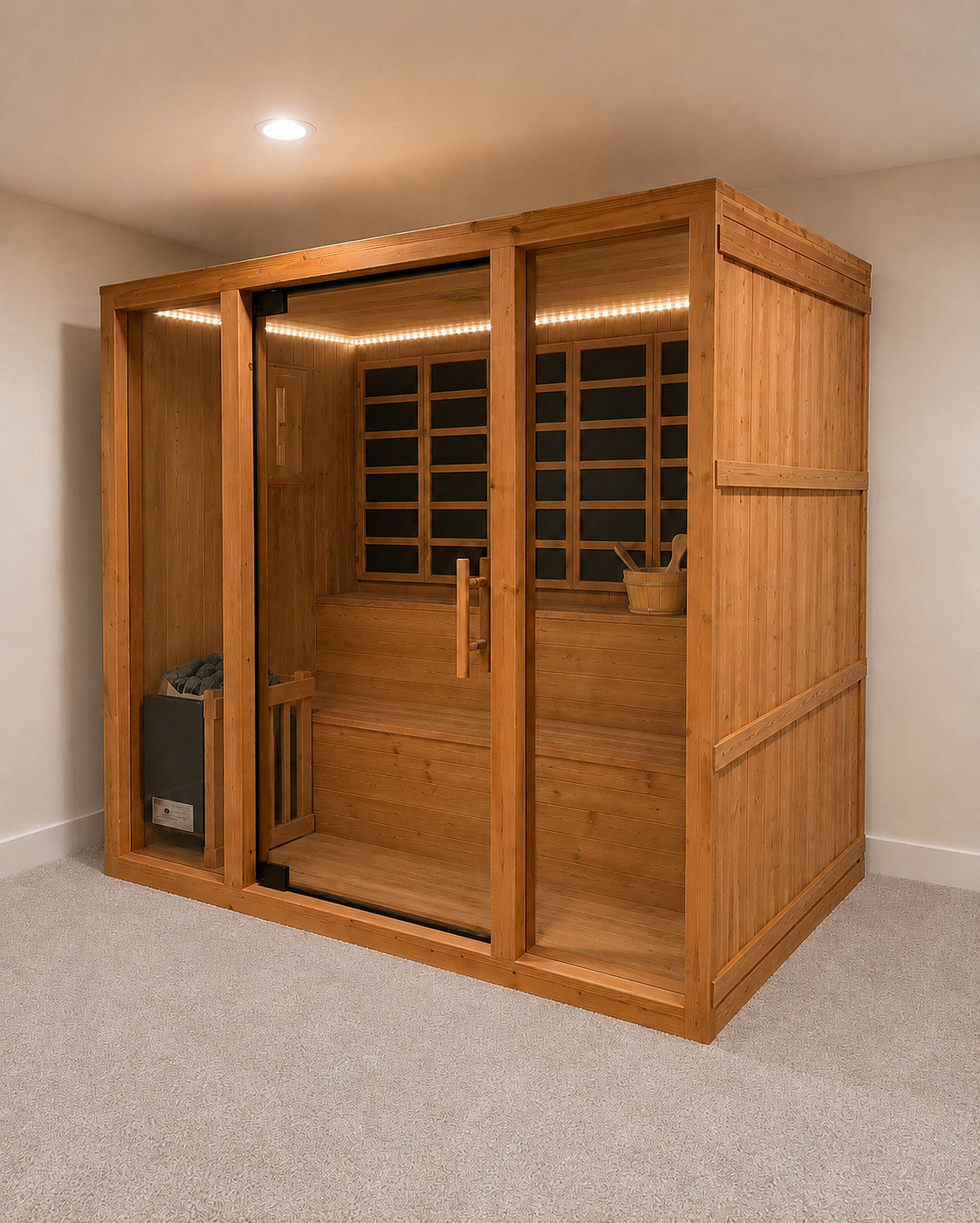 Valera - 3-4 person Indoor & Outdoor Traditional & Infrared Sauna