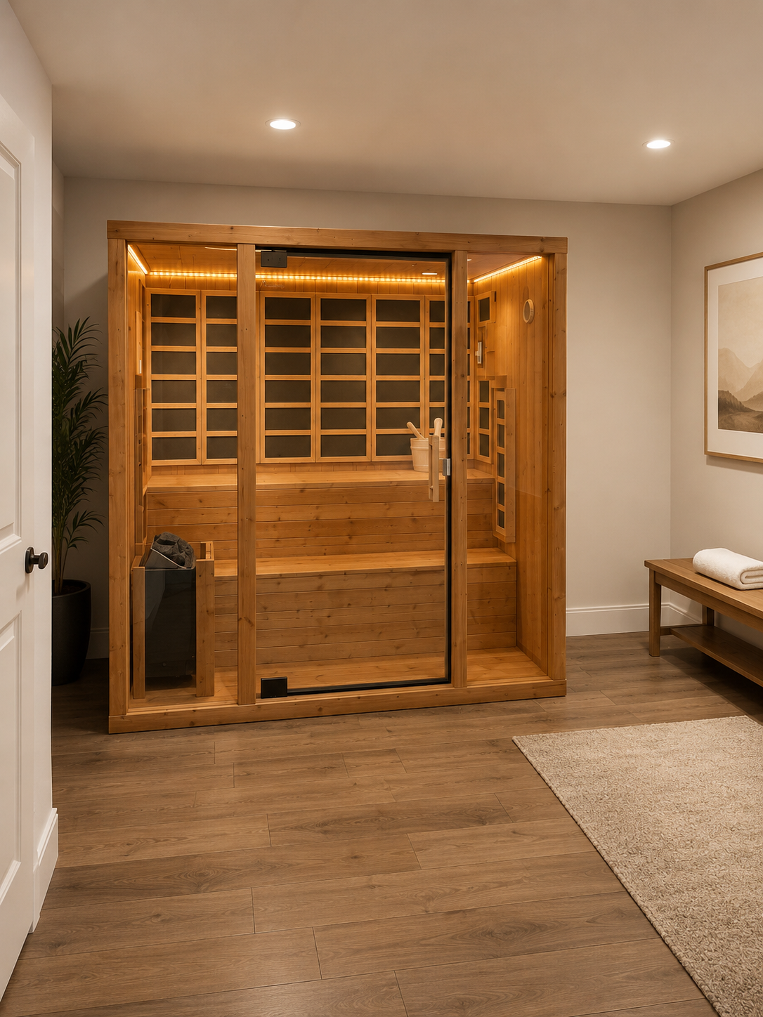 Valera - 3-4 person Indoor & Outdoor Traditional & Infrared Sauna