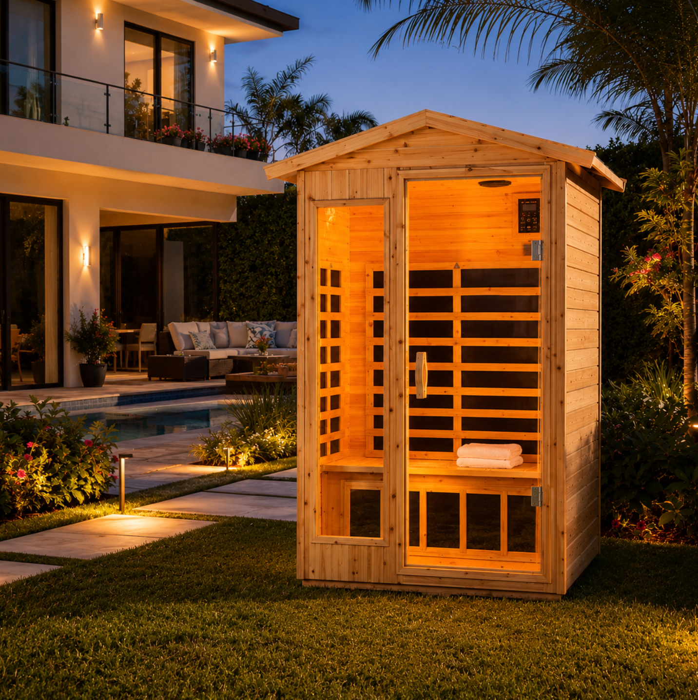 Elu - 1-2 person Outdoor Infrared Sauna