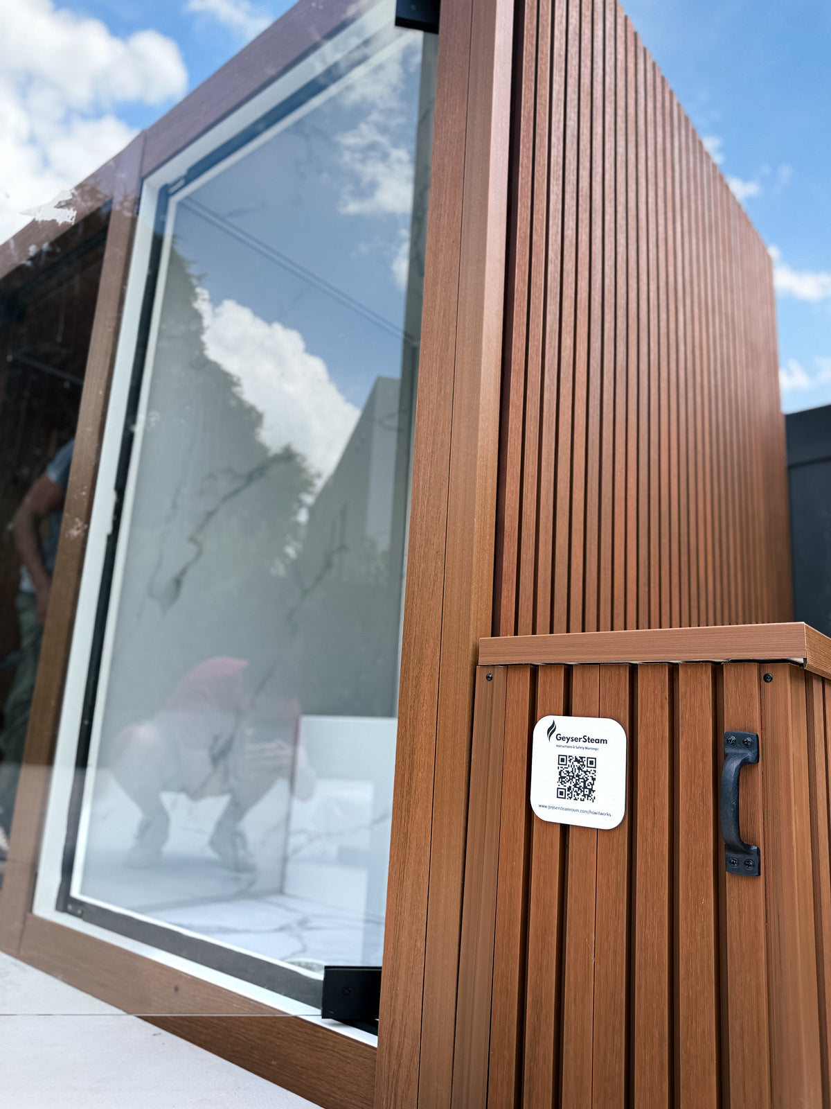 Vista Dual Cabin - Indoors / Outdoors - 2 Person Steam Room + 2-3 Person Traditional Sauna + Infrared Sauna