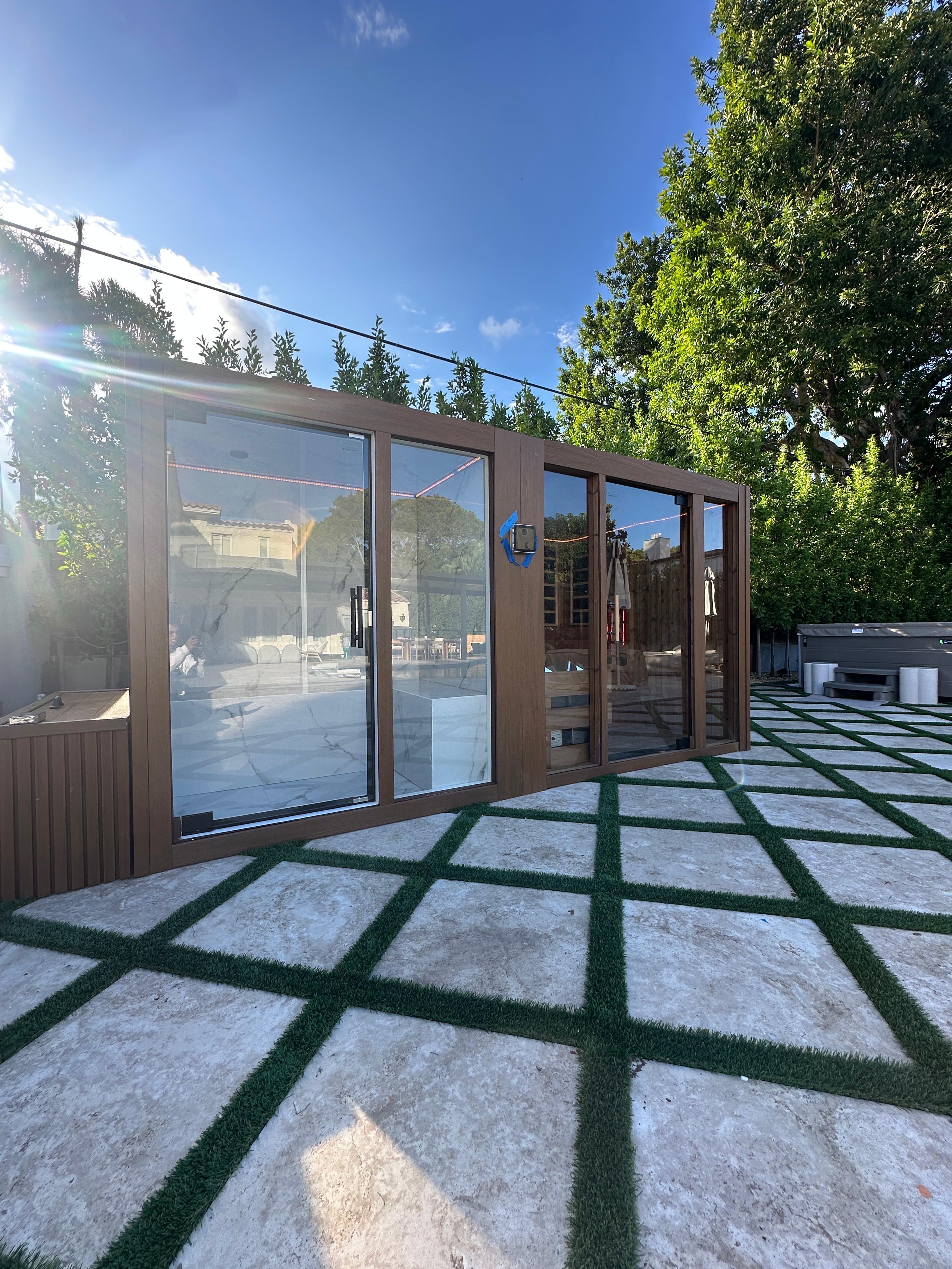 Nova® - Traditional Sauna + Infrared + Steam Room Dual Cabin - 4-6 person - Outdoors / Indoors