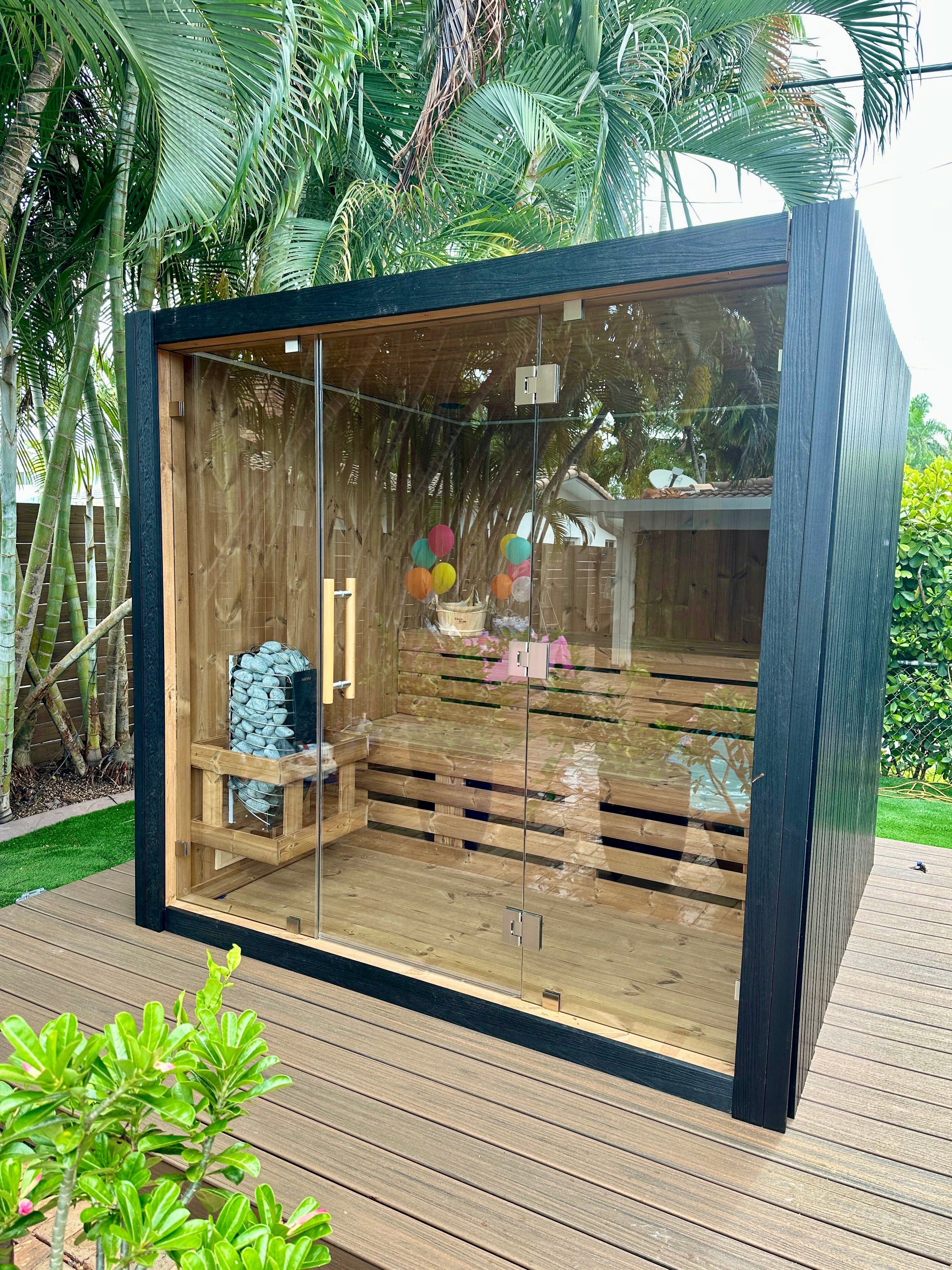 Lukaku - 4-6 person Indoor & Outdoor Traditional & Infrared Sauna