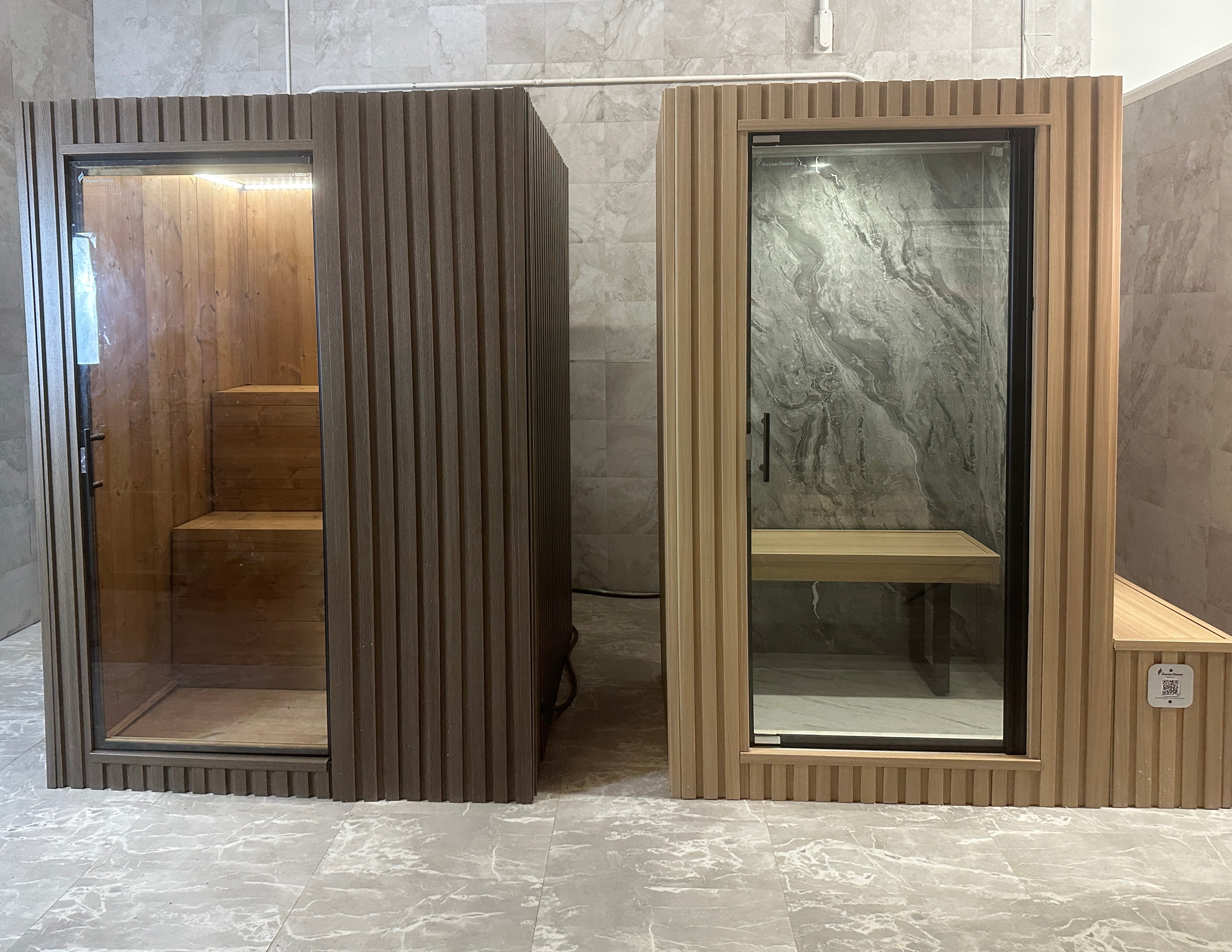 Ultimate Wellness Package - Traditional Sauna + infrared + Steam Room - 2-4 person - Indoors/ Outdoors - Monaco Gray