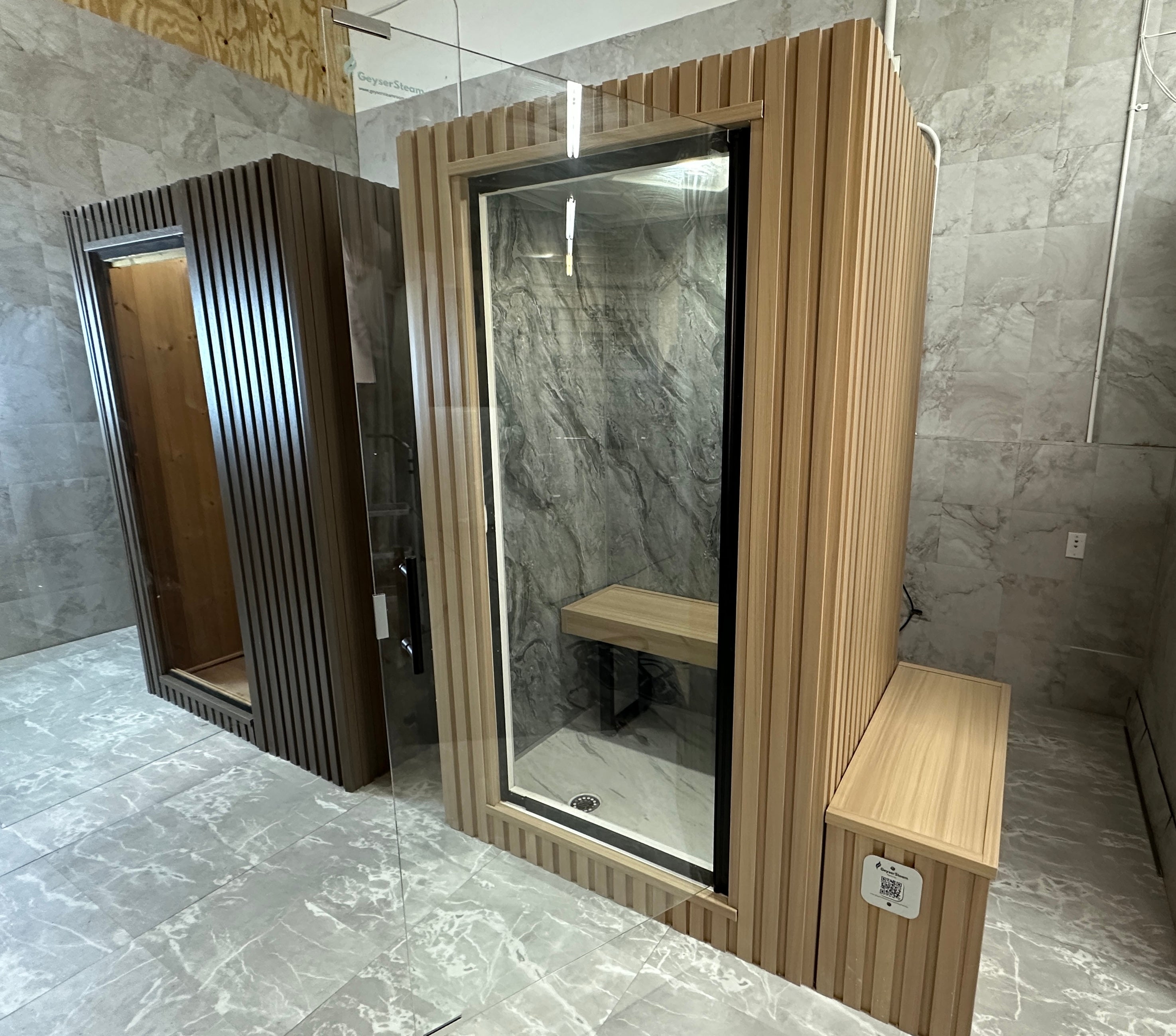Ultimate Wellness Package - Traditional Sauna + infrared + Steam Room - 2-4 person - Indoors/ Outdoors - Monaco Gray