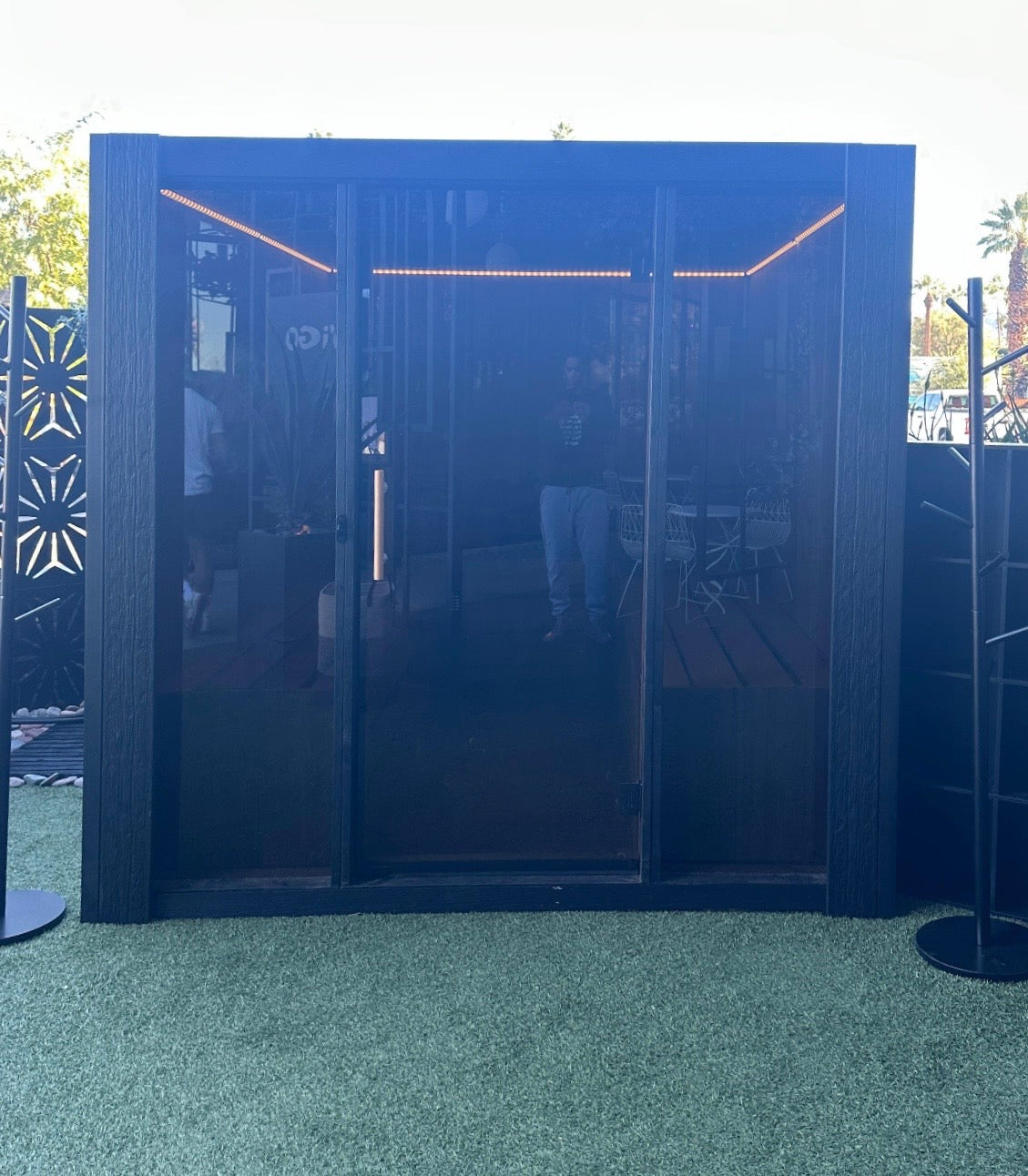 Traditional Sauna (4-6 person) + Cold Plunge - Indoors/ Outdoors - Obsidion Black