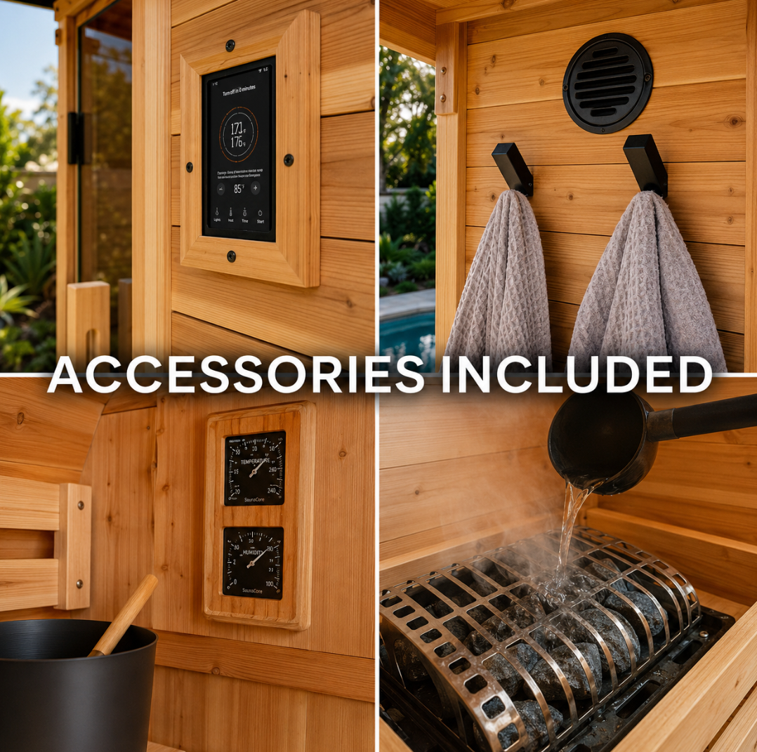 Numa - 2-4 person - Traditional Outdoor Sauna