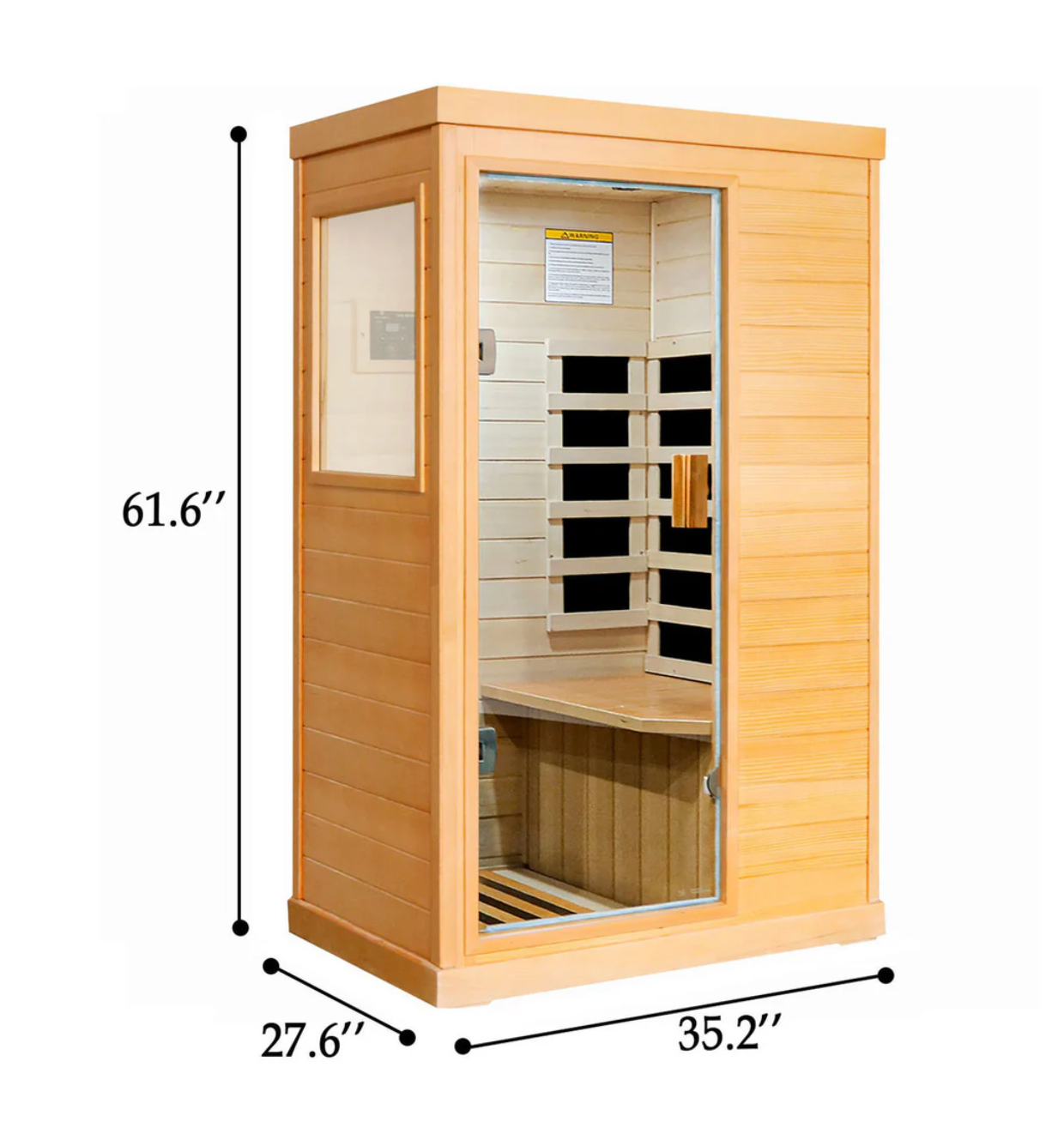 1-Person Indoor Low EMF Far Infrared Sauna