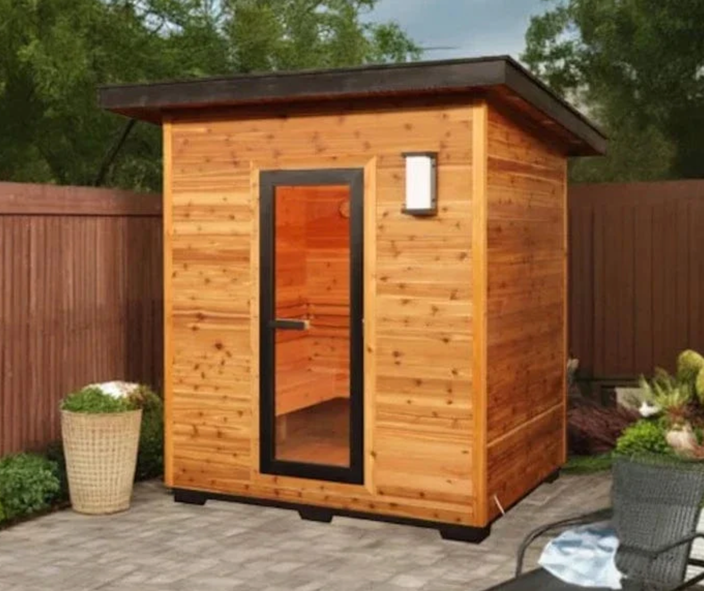 Outdoor 4 person Traditional Outdoor Sauna