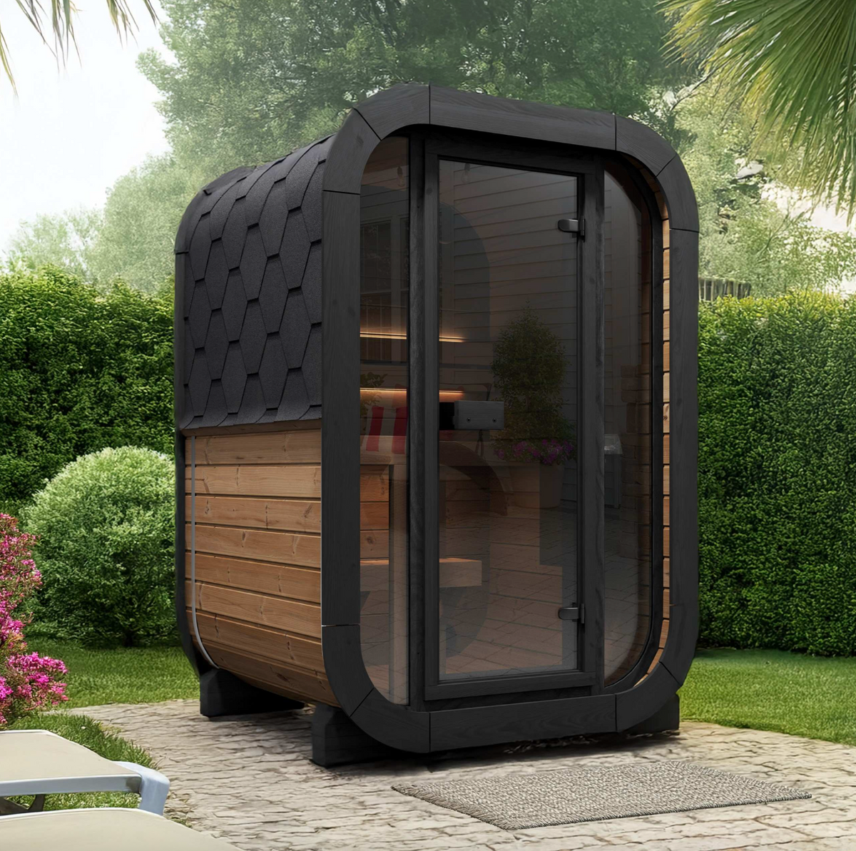 SaunaLife Model CL3G - 2-person Outdoor Traditional Sauna