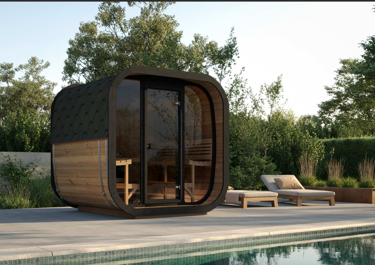 SaunaLife Model CL7G - 6-person Outdoor Traditional Sauna