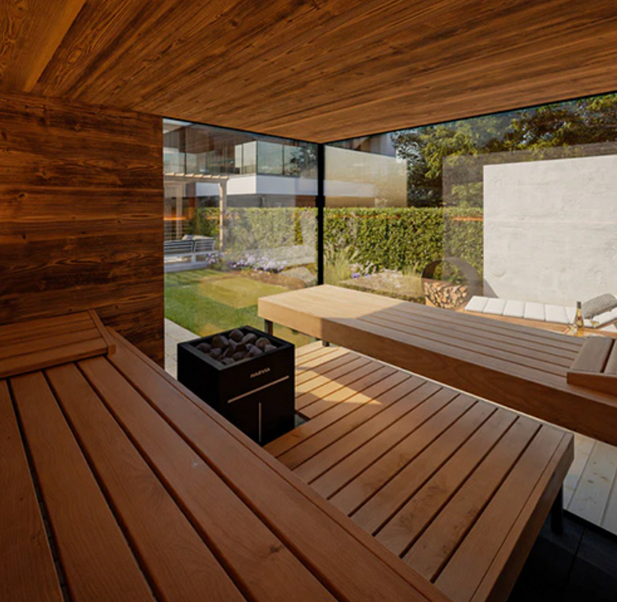 ThermaSol Ombra Sauna Cabin - 5 person Outdoor Sauna
