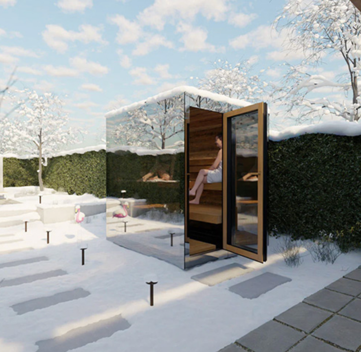 ThermaSol Vue Sauna Cabin - Outdoor 4 person Traditional Sauna