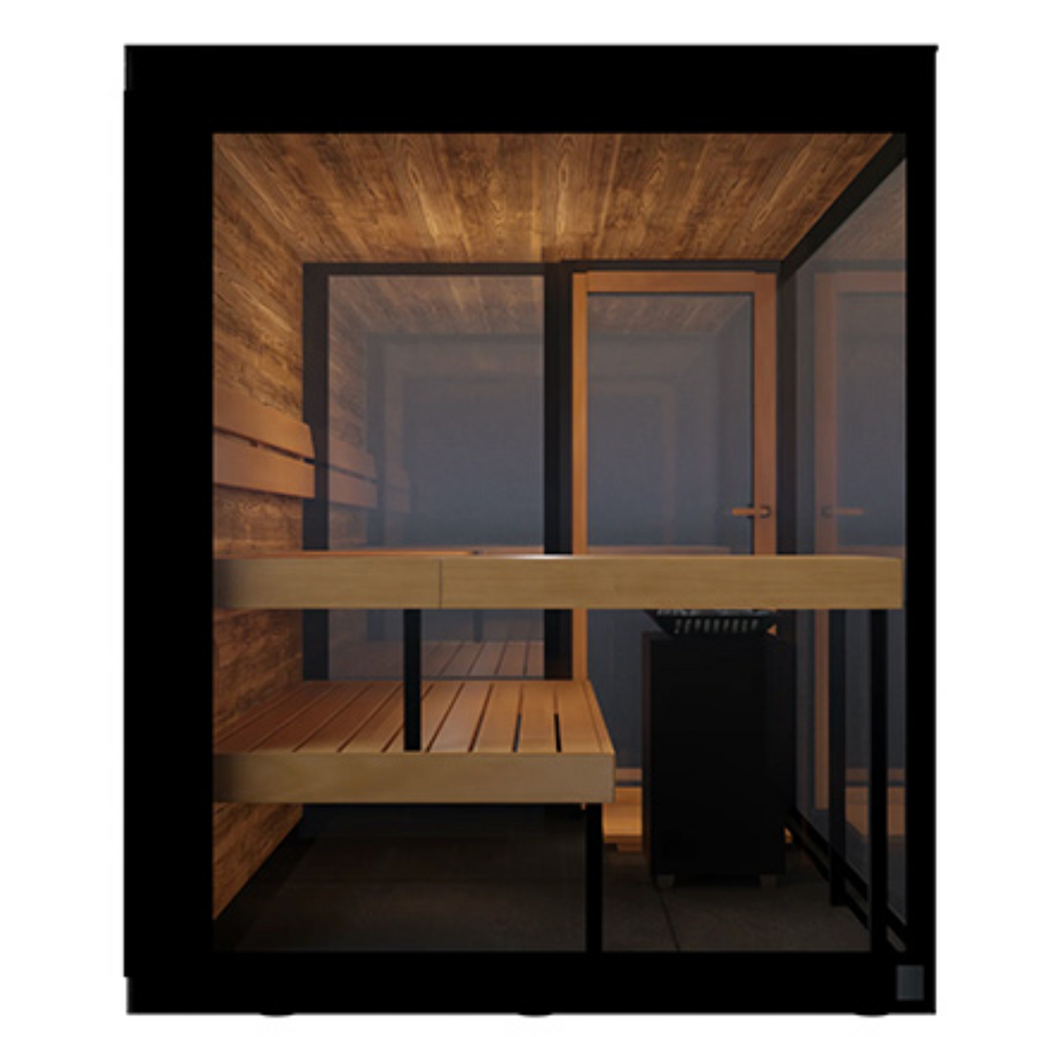 ThermaSol Vue Sauna Cabin - Outdoor 4 person Traditional Sauna