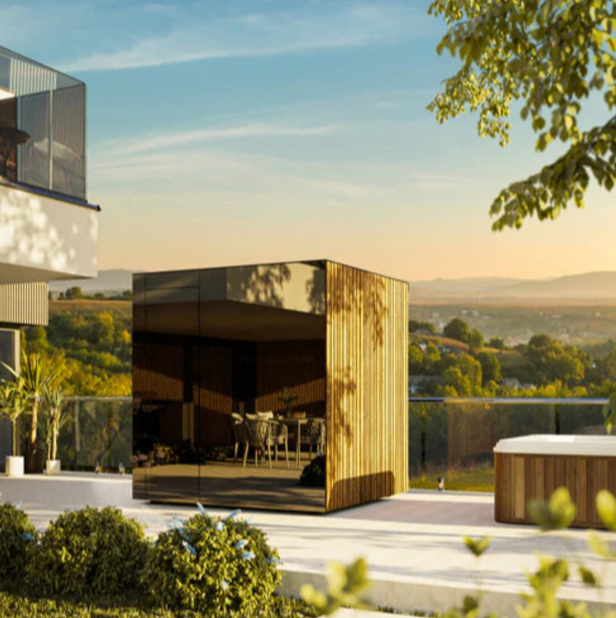 ThermaSol Spectra Sauna Cabin - 4 person Outdoor Sauna
