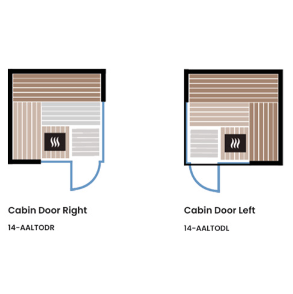ThermaSol Aalto Sauna Cabin - Indoor 4 person Traditional Sauna