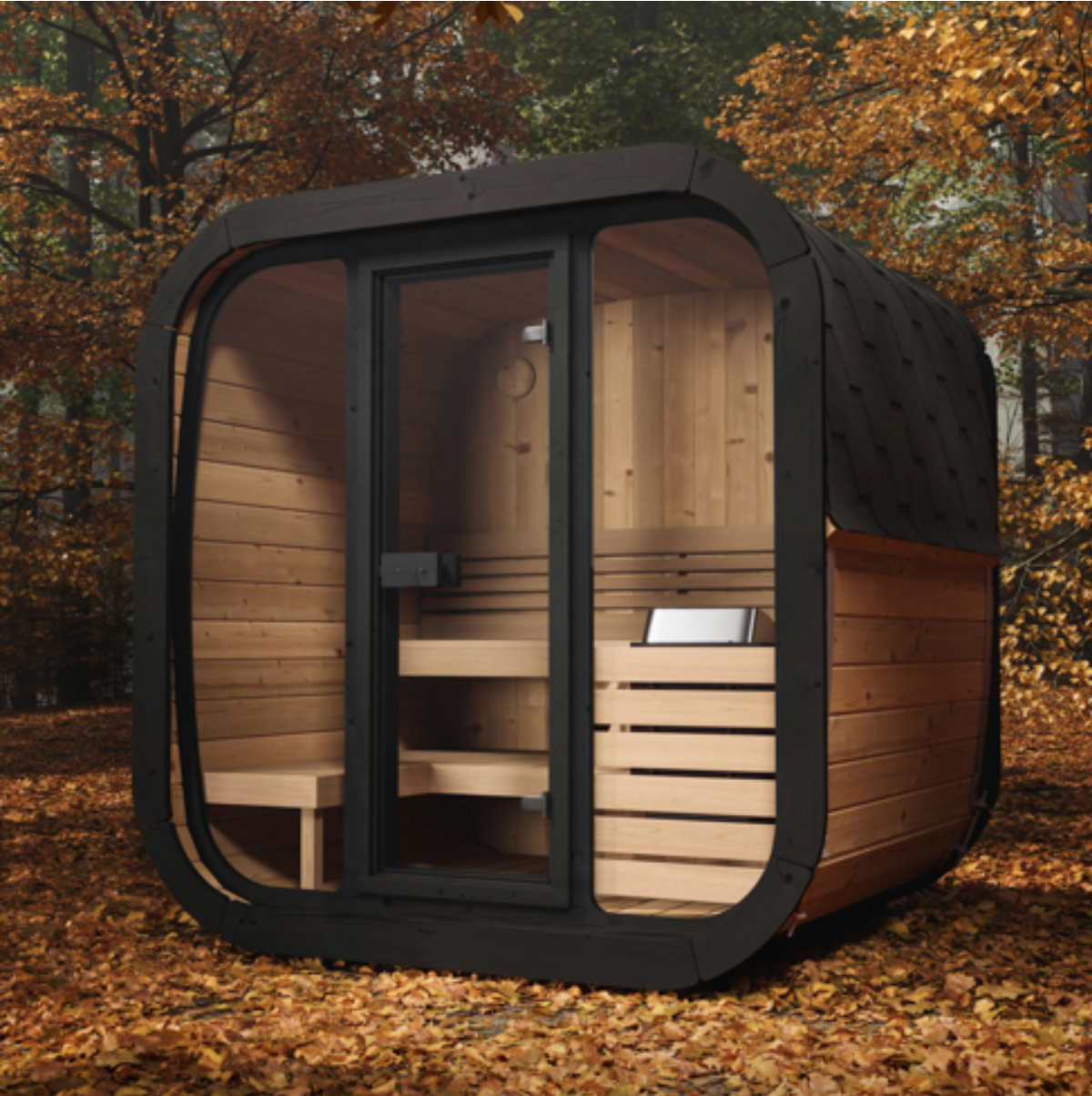 SaunaLife Model CL5G - 4-person Outdoor Traditional Sauna