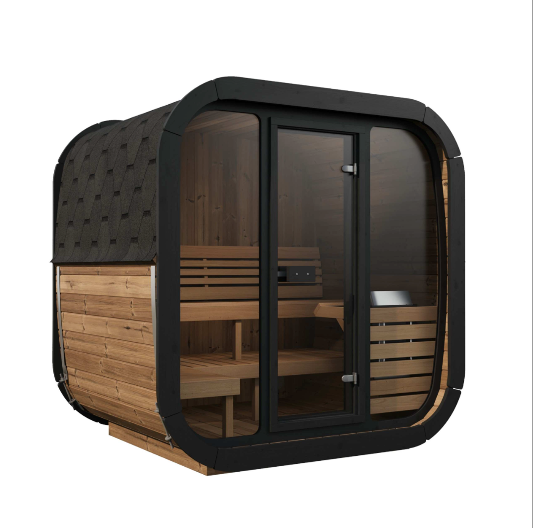 SaunaLife Model CL5G - 4-person Outdoor Traditional Sauna